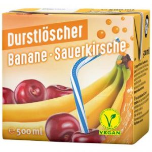 Durstlöscher Kirsch & banane  0.5l